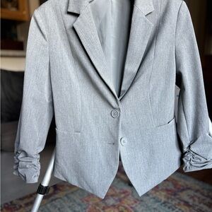 Express gray women’s professional work jacket size 4
